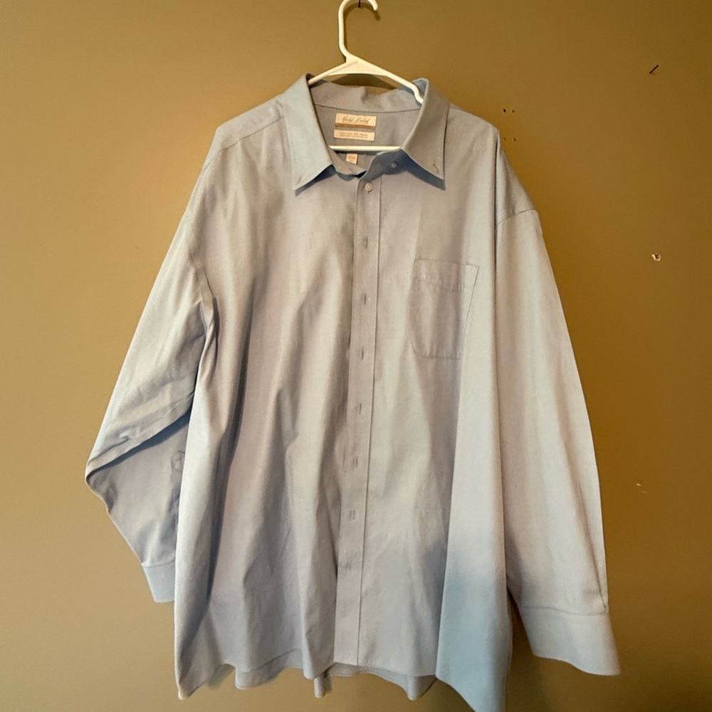 Classic Blue Men's Dress Shirt